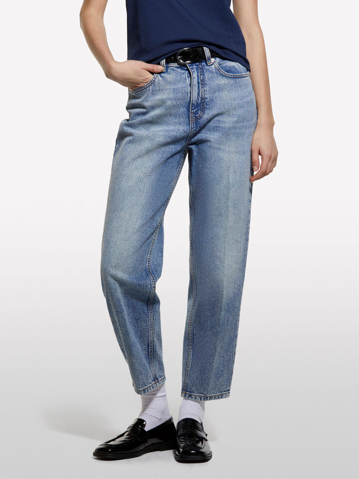 Light Style 69 mom fit jeans - women's mom fit & boyfriend jeans - Light Blue | Sisley image number 3